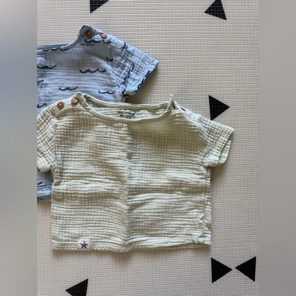 Easy Peasy|Baby gender neutral pastel short sleeve gauze muslin tops,cotton•24M - Picture 3 of 6